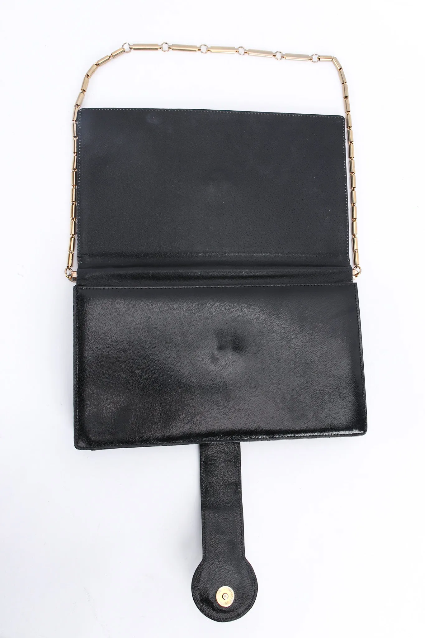 Quilted Leather Envelope Clutch