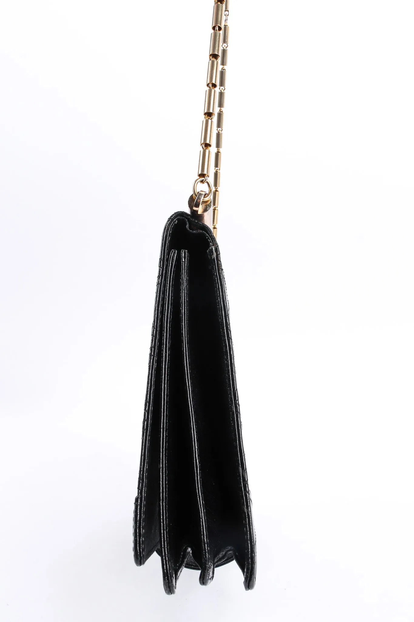 Quilted Leather Envelope Clutch
