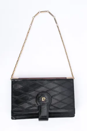 Quilted Leather Envelope Clutch