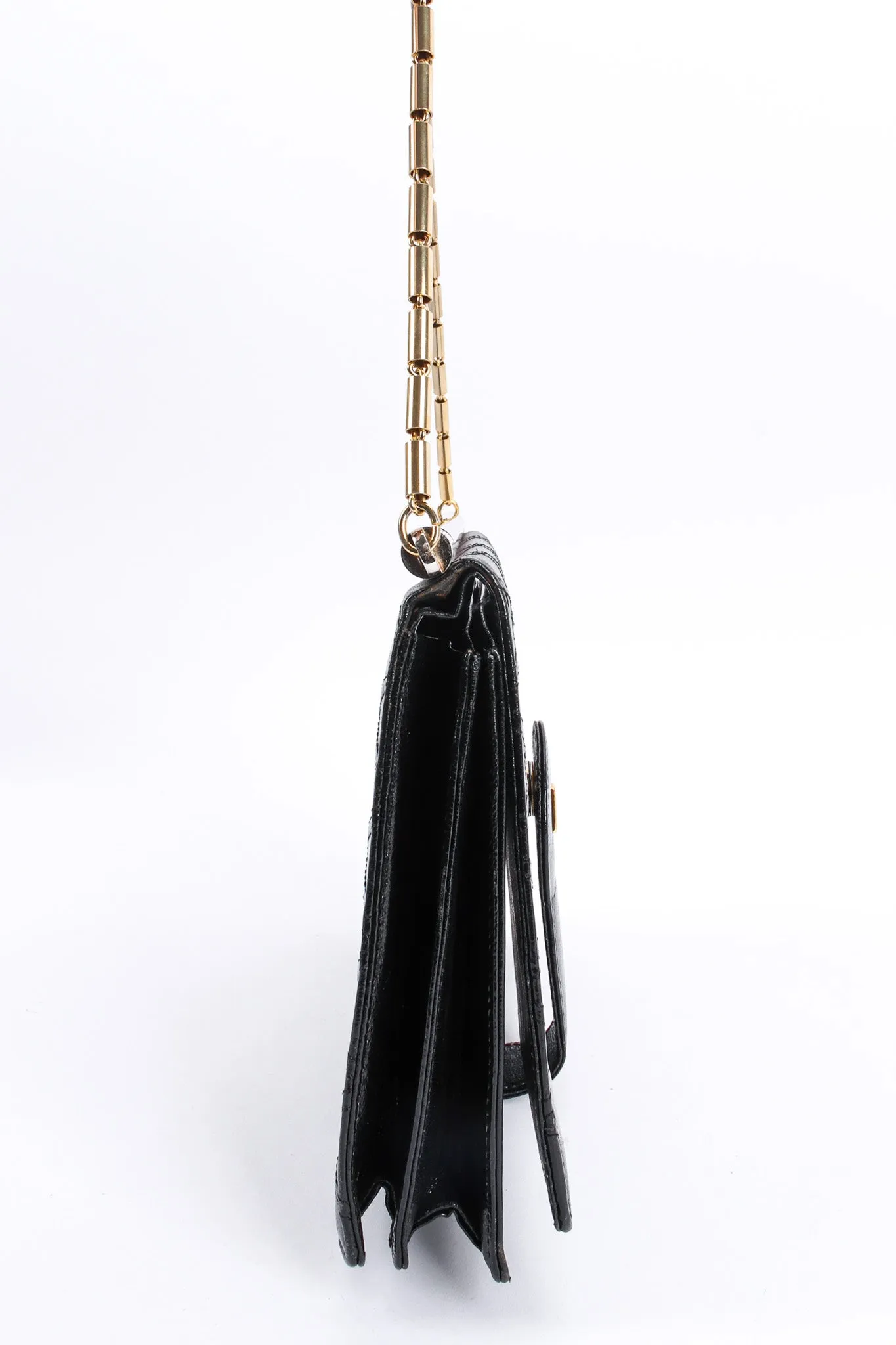 Quilted Leather Envelope Clutch