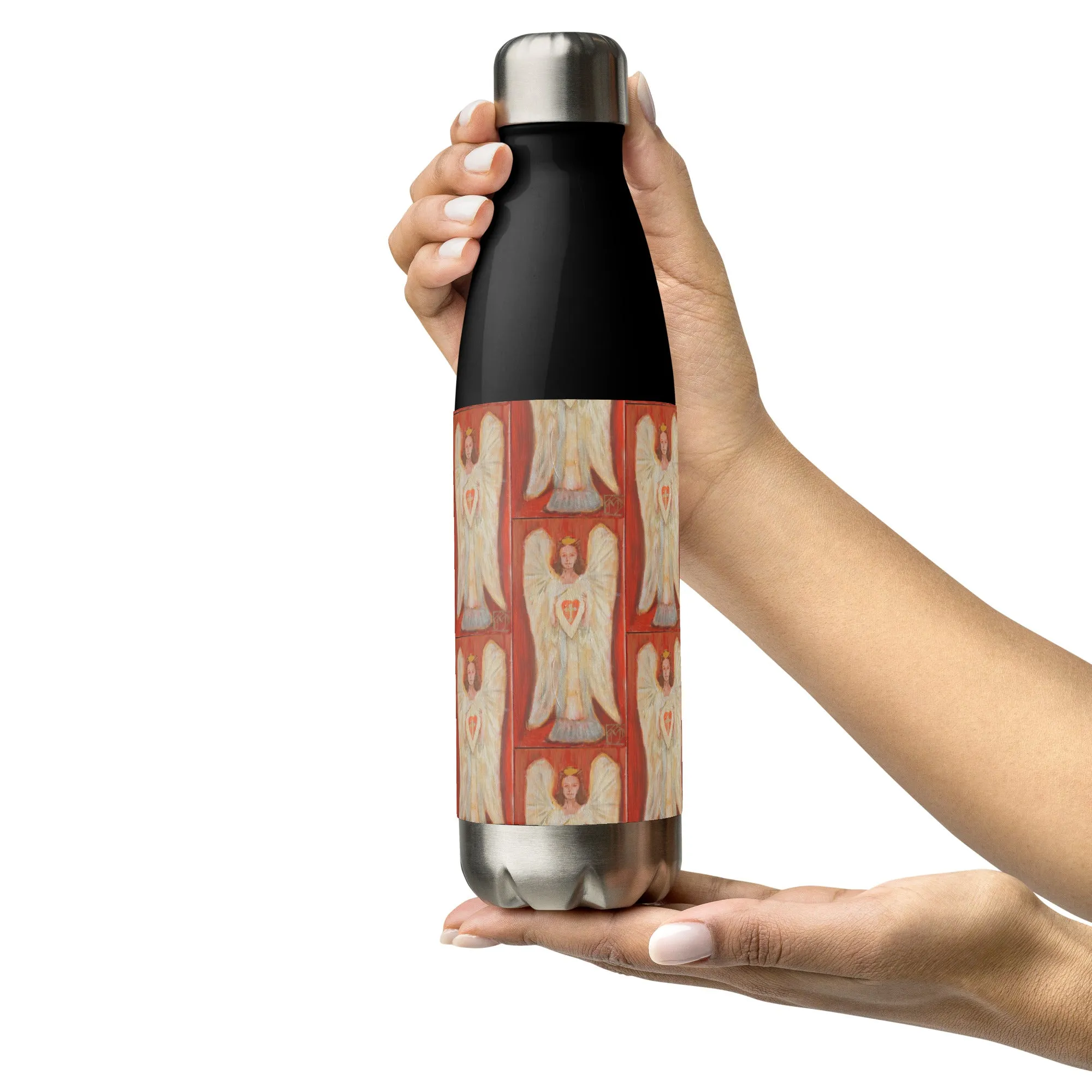 "Angel - Coral" Stainless steel water bottle