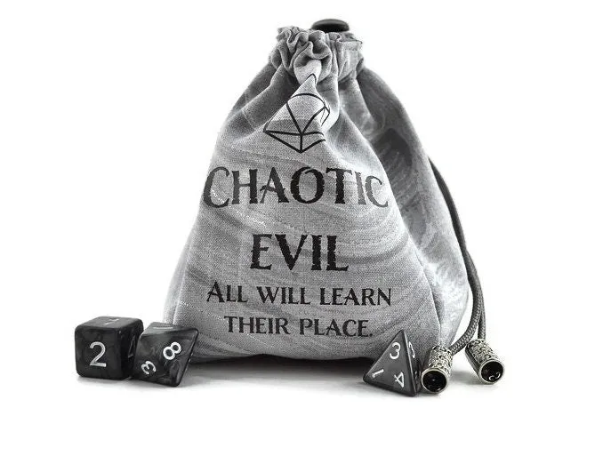 "Chaotic Evil" Dice Bag