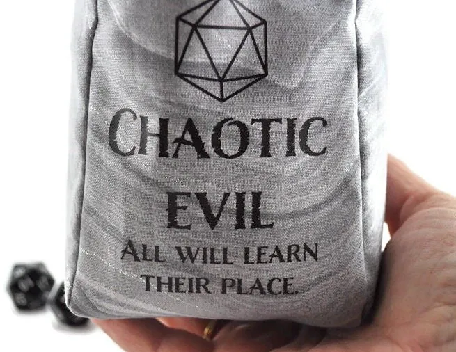 "Chaotic Evil" Dice Bag
