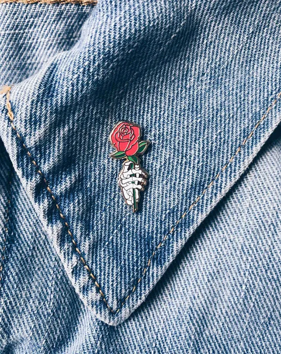 "Dead Rose" Lapel Pin
