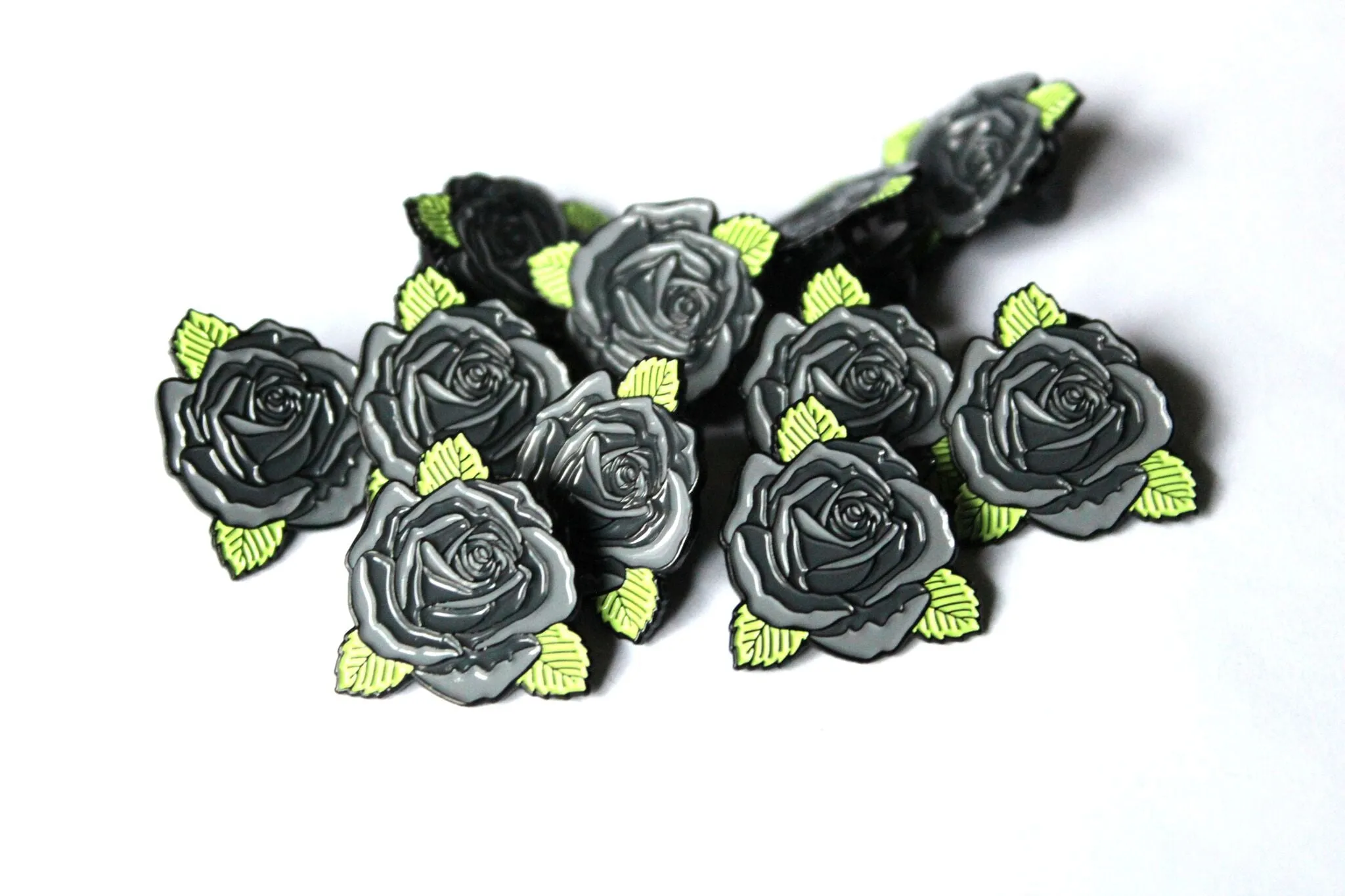 "Gray Rose" Lapel Pin