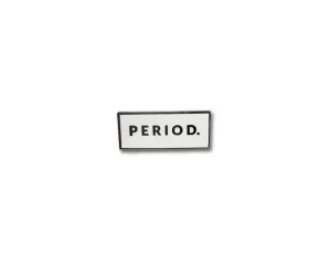 "Period" Lapel Pin