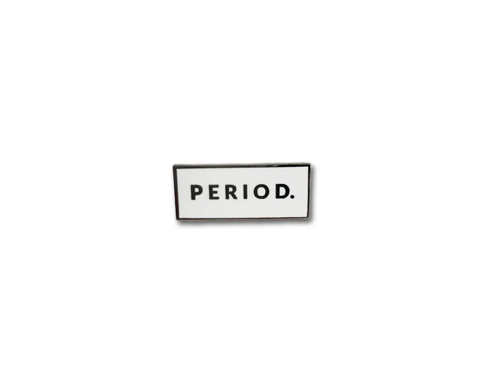 "Period" Lapel Pin