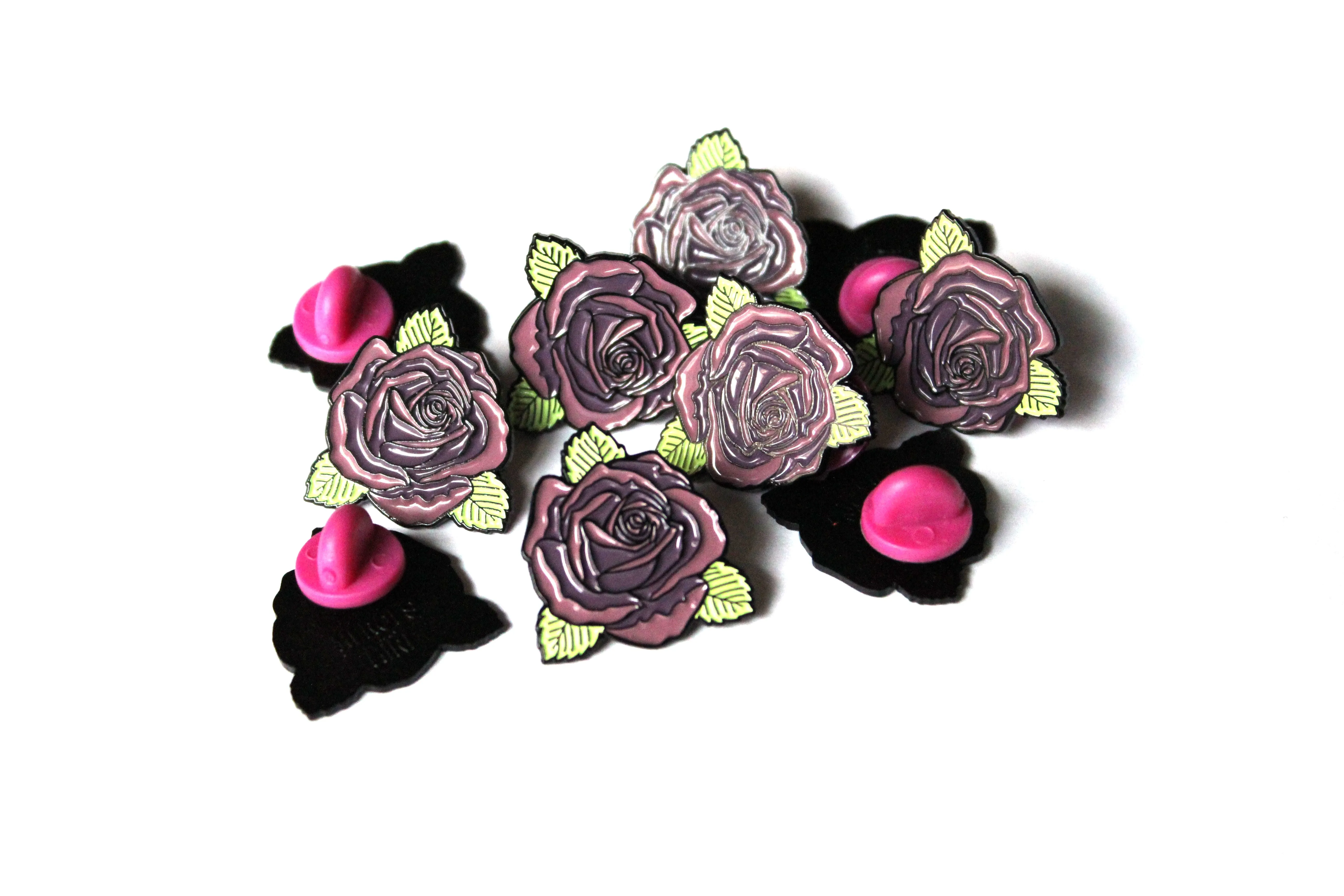"Plum Rose" Lapel Pin