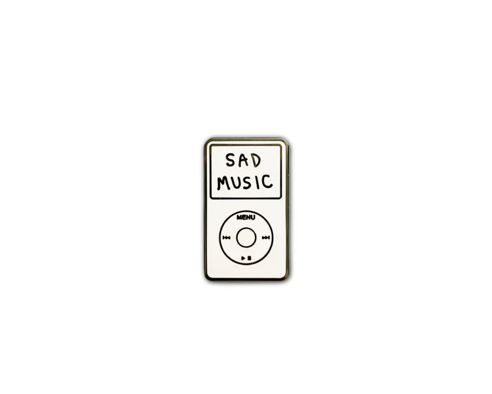"Sad Music" Lapel Pin