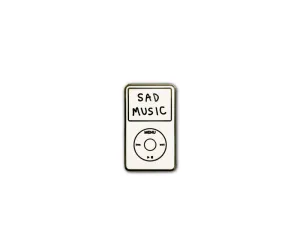 "Sad Music" Lapel Pin