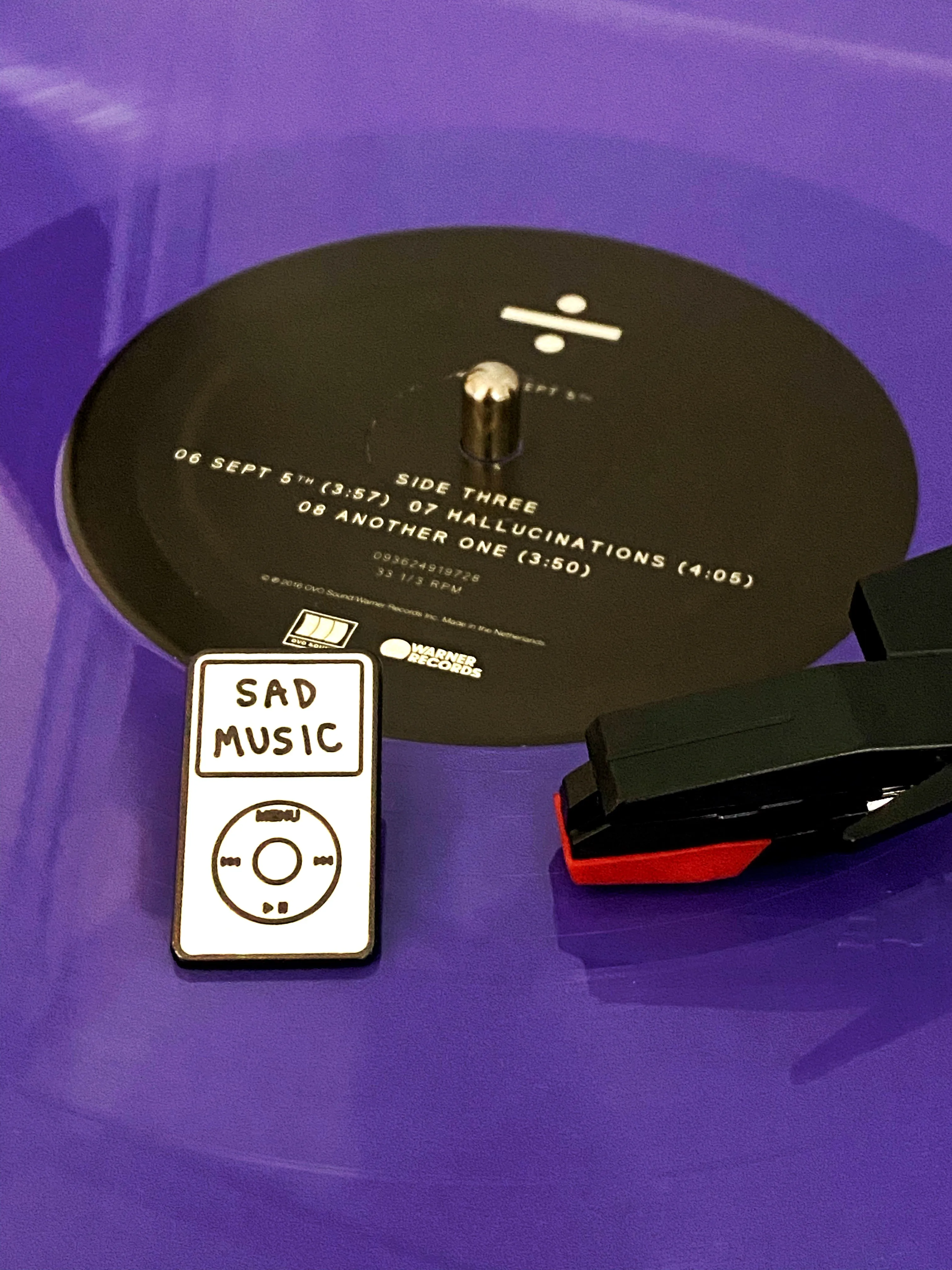 "Sad Music" Lapel Pin