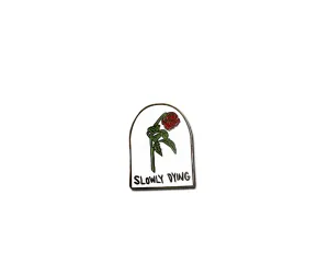 "Slowly Dying Rose" Lapel Pin