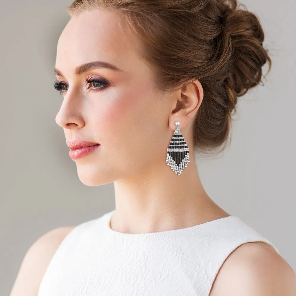 "Trillian" Handcrafted Woven Beaded Drop Earrings - MORE COLORS