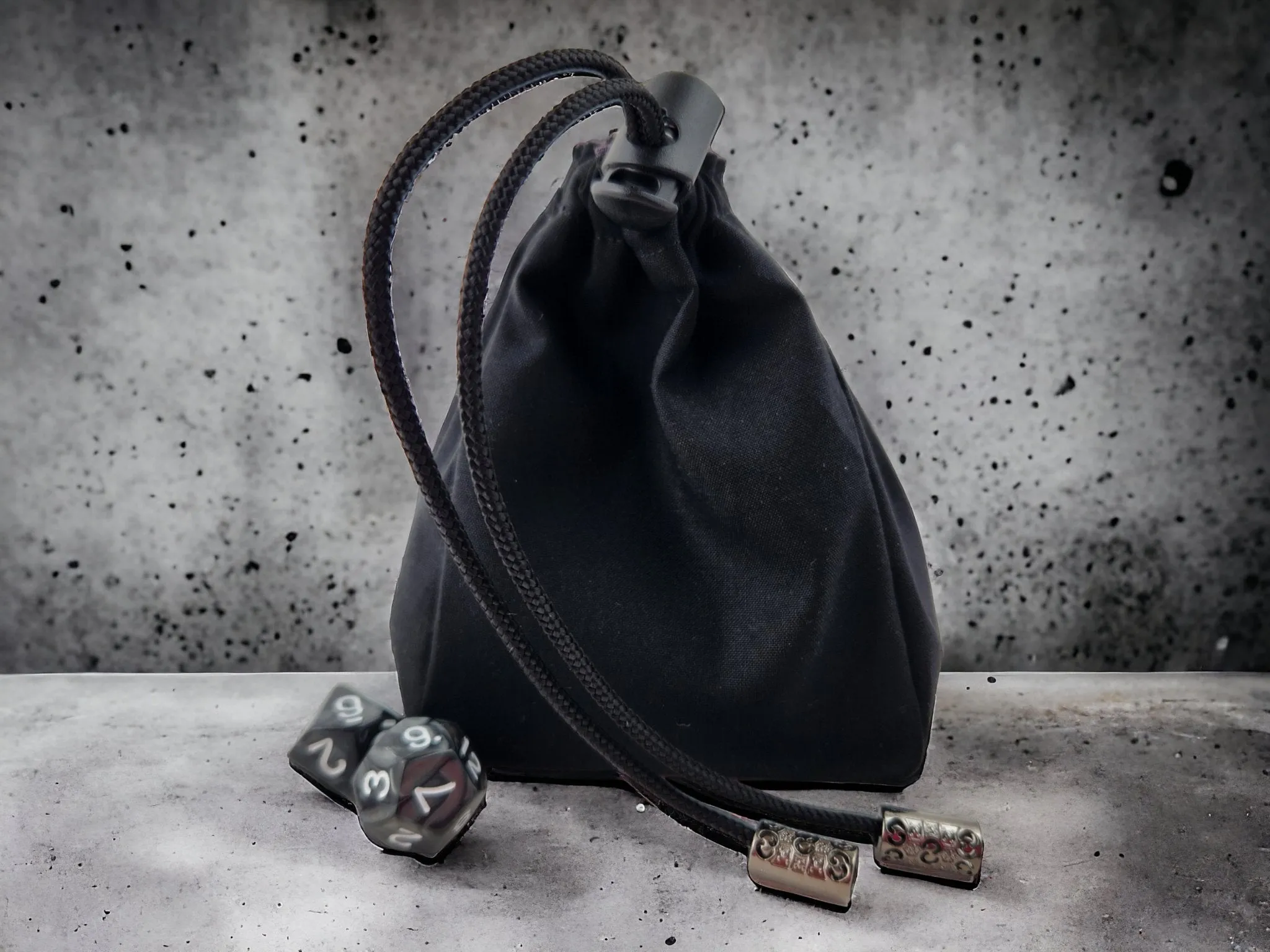 Raccoon and Flower Dice Bag