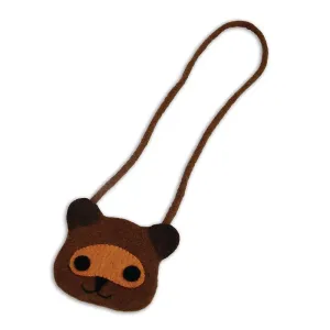Raccoon Face Long Handle Coin Purse