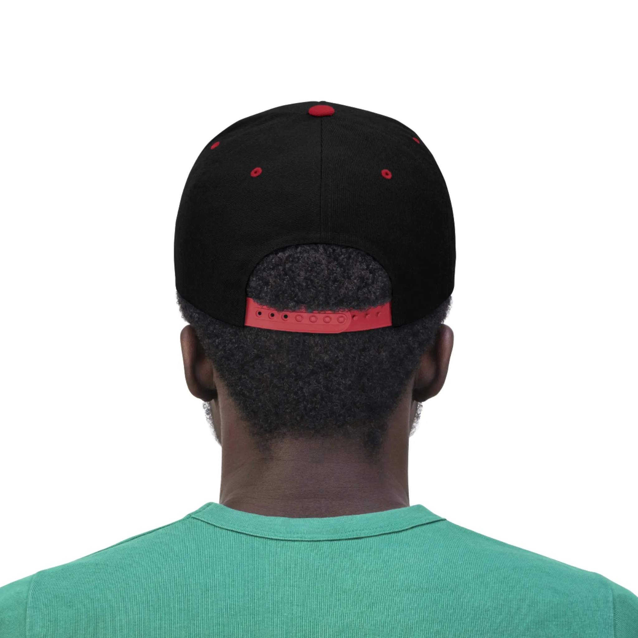 Raw Sushi "RAW" Flat Bill Hat blk/red/volt