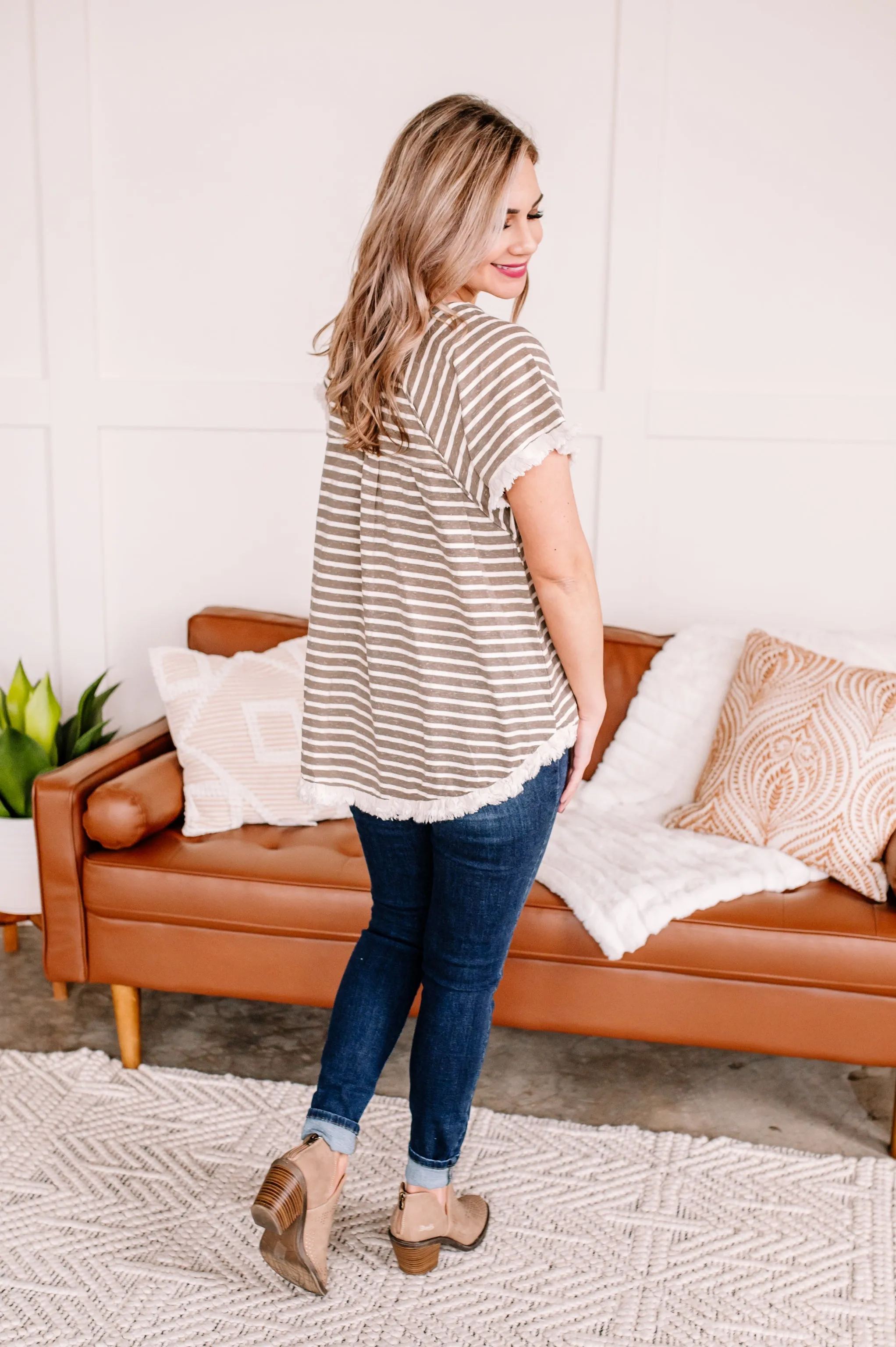 Ready For The Close Up Shadow Fringe Top