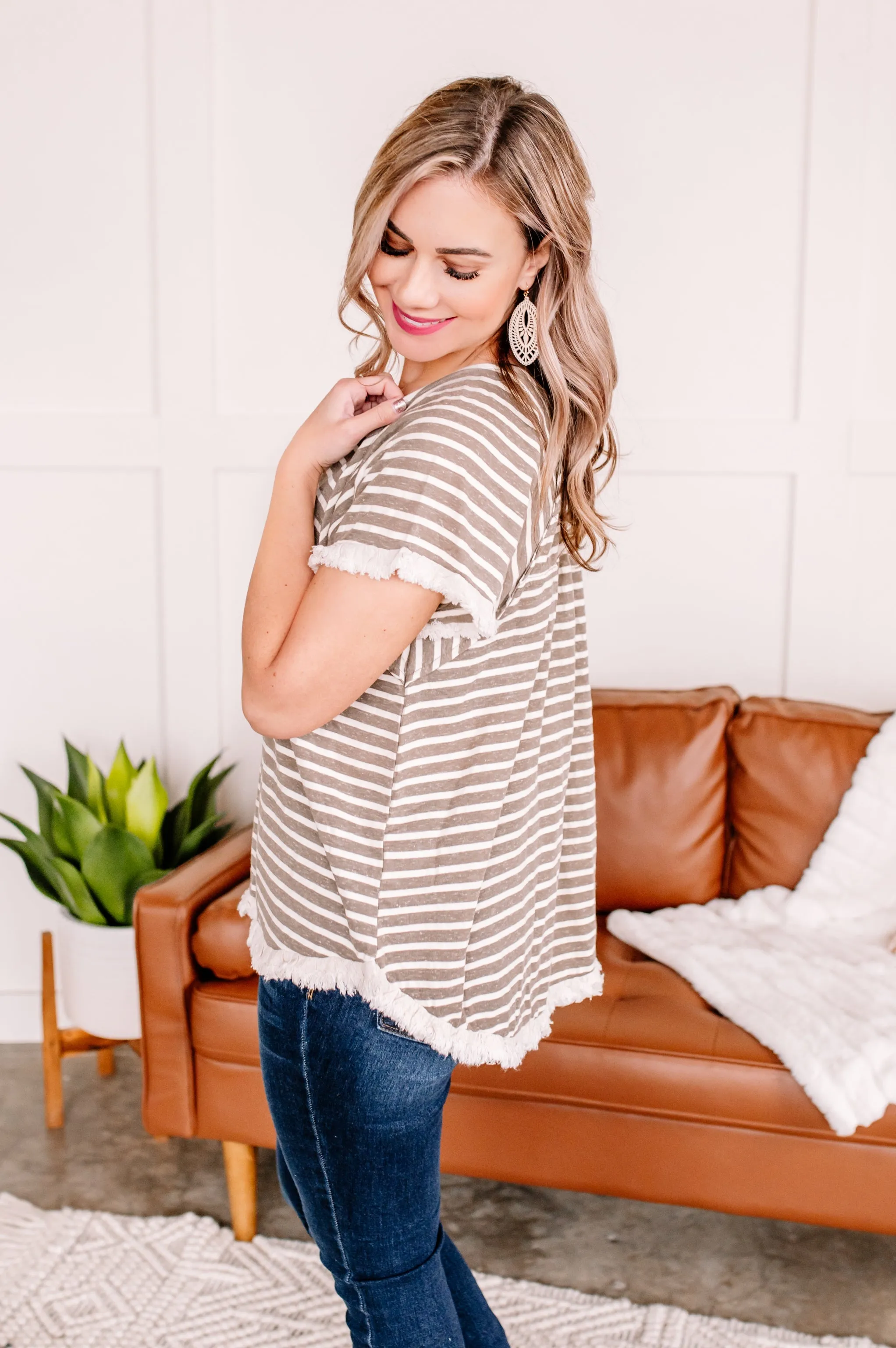 Ready For The Close Up Shadow Fringe Top