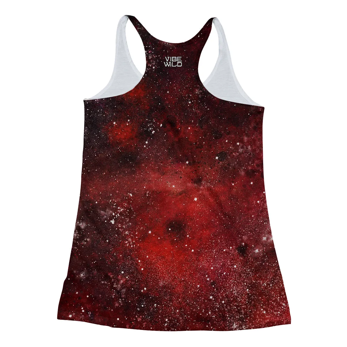 Red Galaxy Craters Racerback Tank