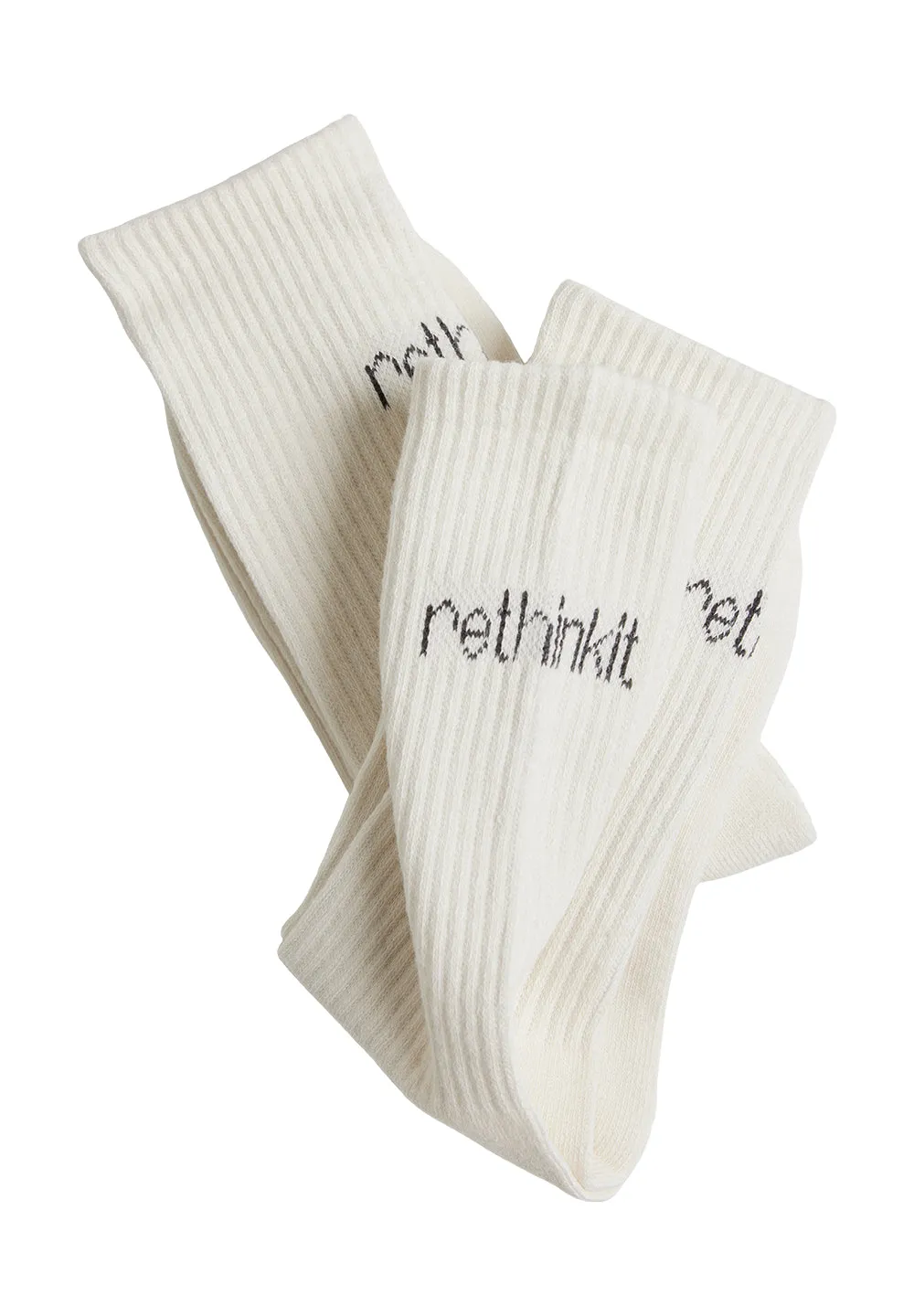 Rethinkit Crew Sock 2pack - off white