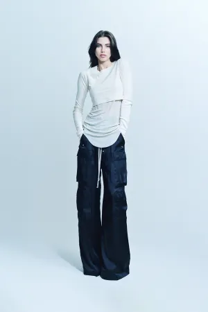 RICK OWENS | CROP LONG SLEEVE TEE