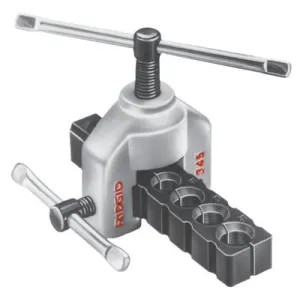 Ridge Tool Company Flaring Tools, 1/2, 5/8, 3/4, 7/8, 1 in, 45° Flaring Angle, 41300