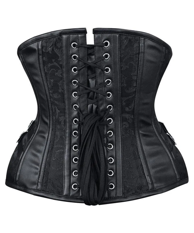 Rimon New Curvy Brocade Waist Trainer with Buckle