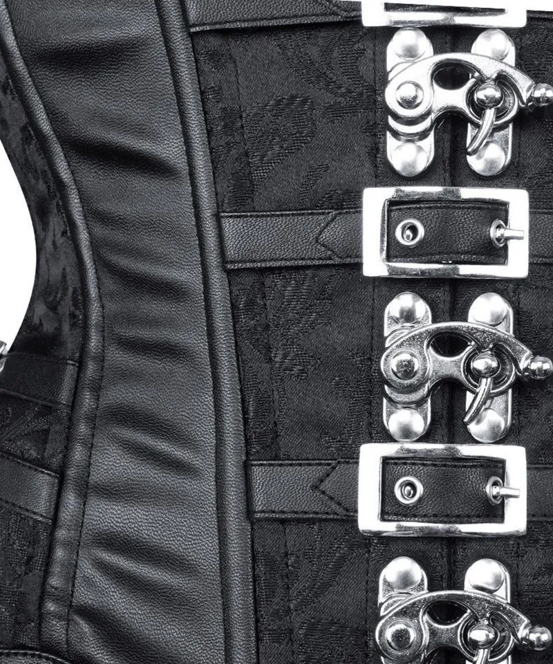 Rimon New Curvy Brocade Waist Trainer with Buckle