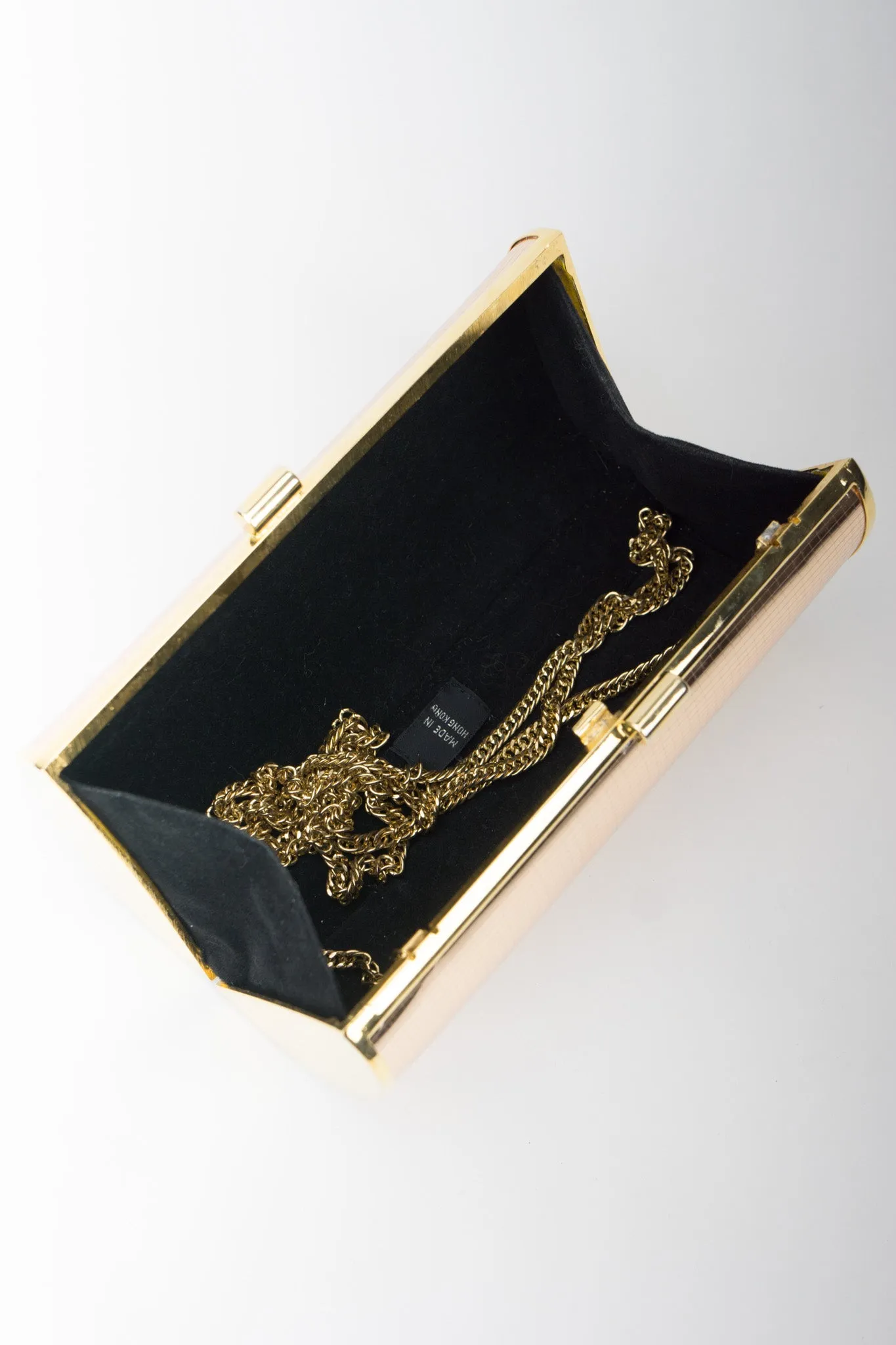 Rose Gold Mirror Disco Clutch