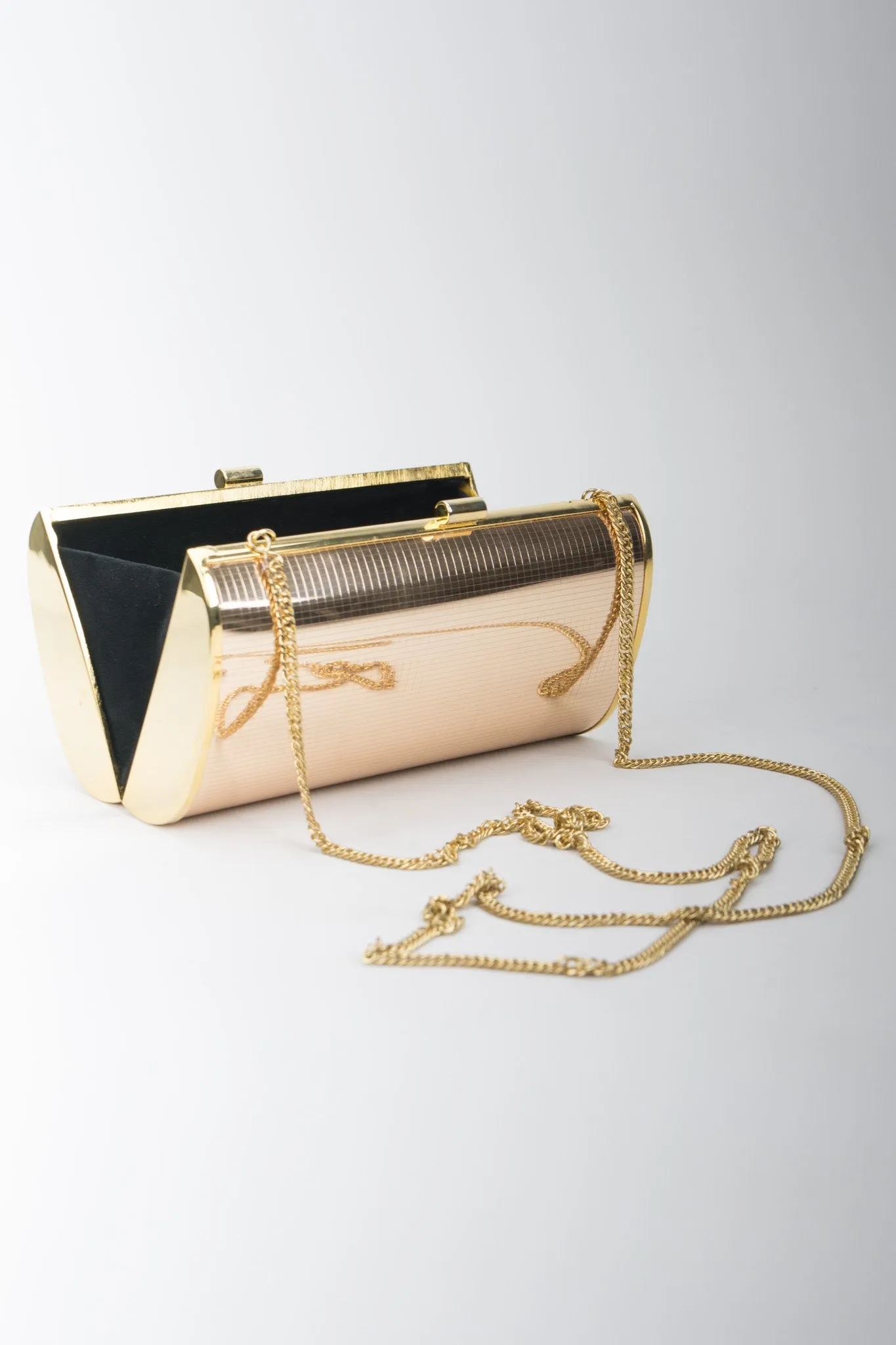 Rose Gold Mirror Disco Clutch