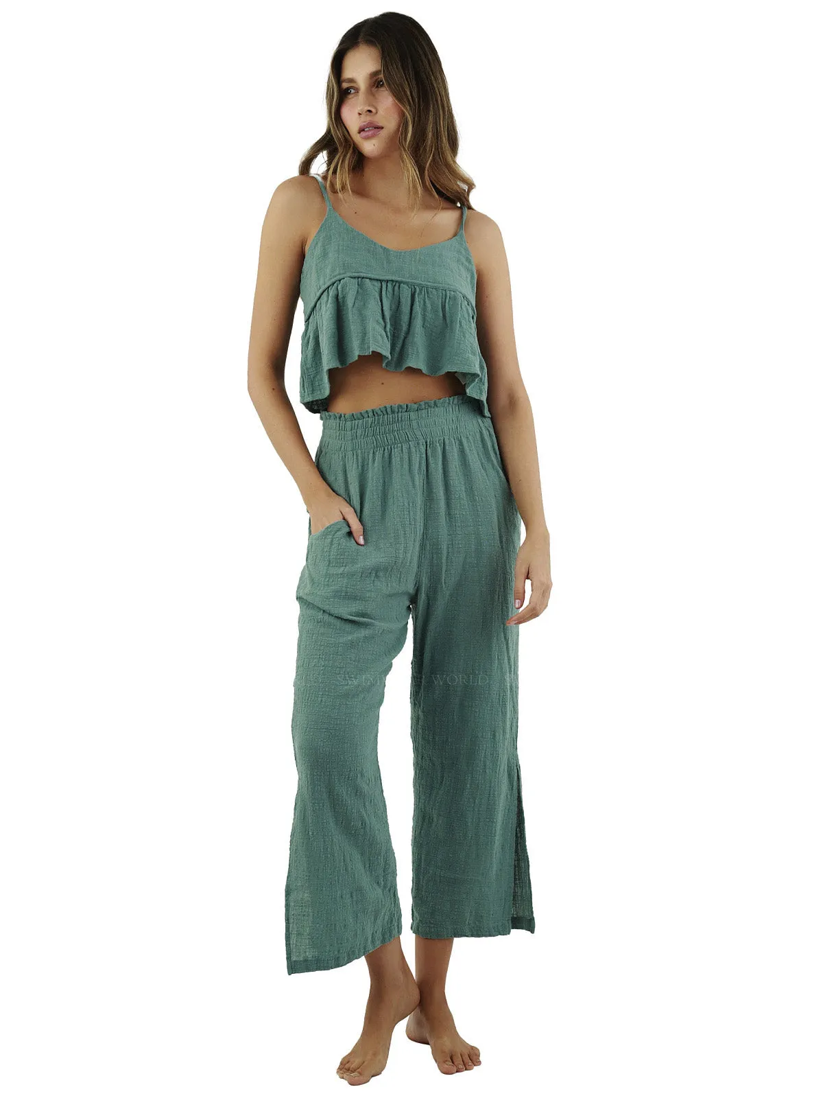 Rosie Crop Cami-Fay Pants ::RET