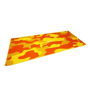 RPG Center Cut Microfiber Golf Towel - Waffle Weave - Orange