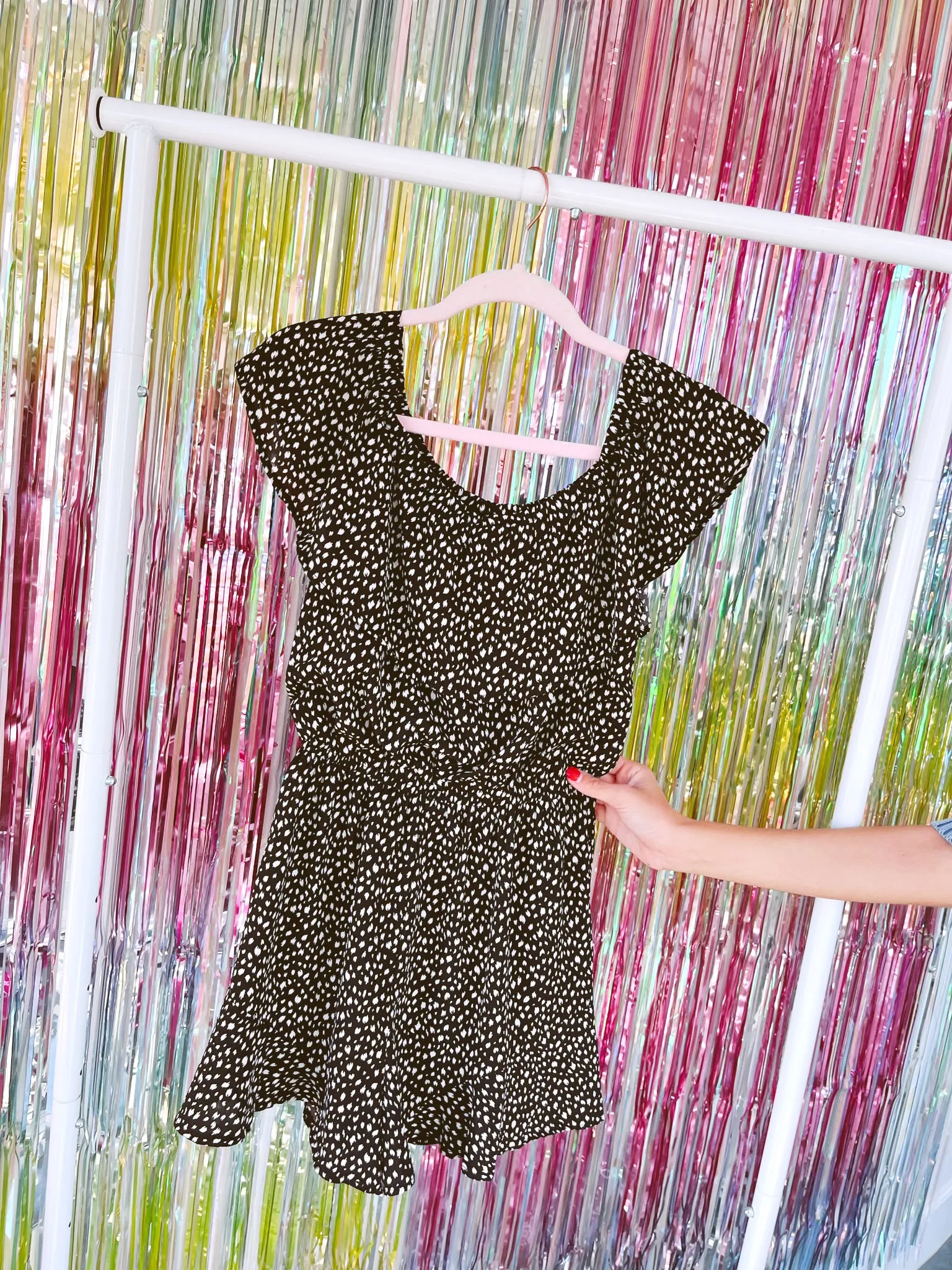 Running The World Romper - Black