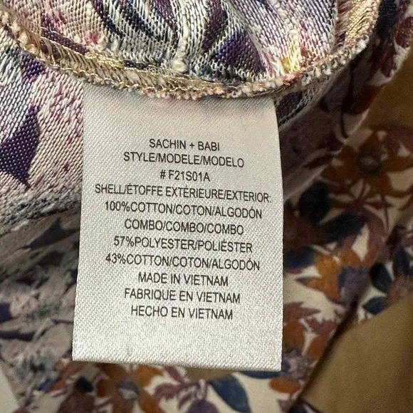 Sachin &amp; Babi Womens Floral Jacquard Maxi Skirt Size 6 Tan Waist Sash NWT‎