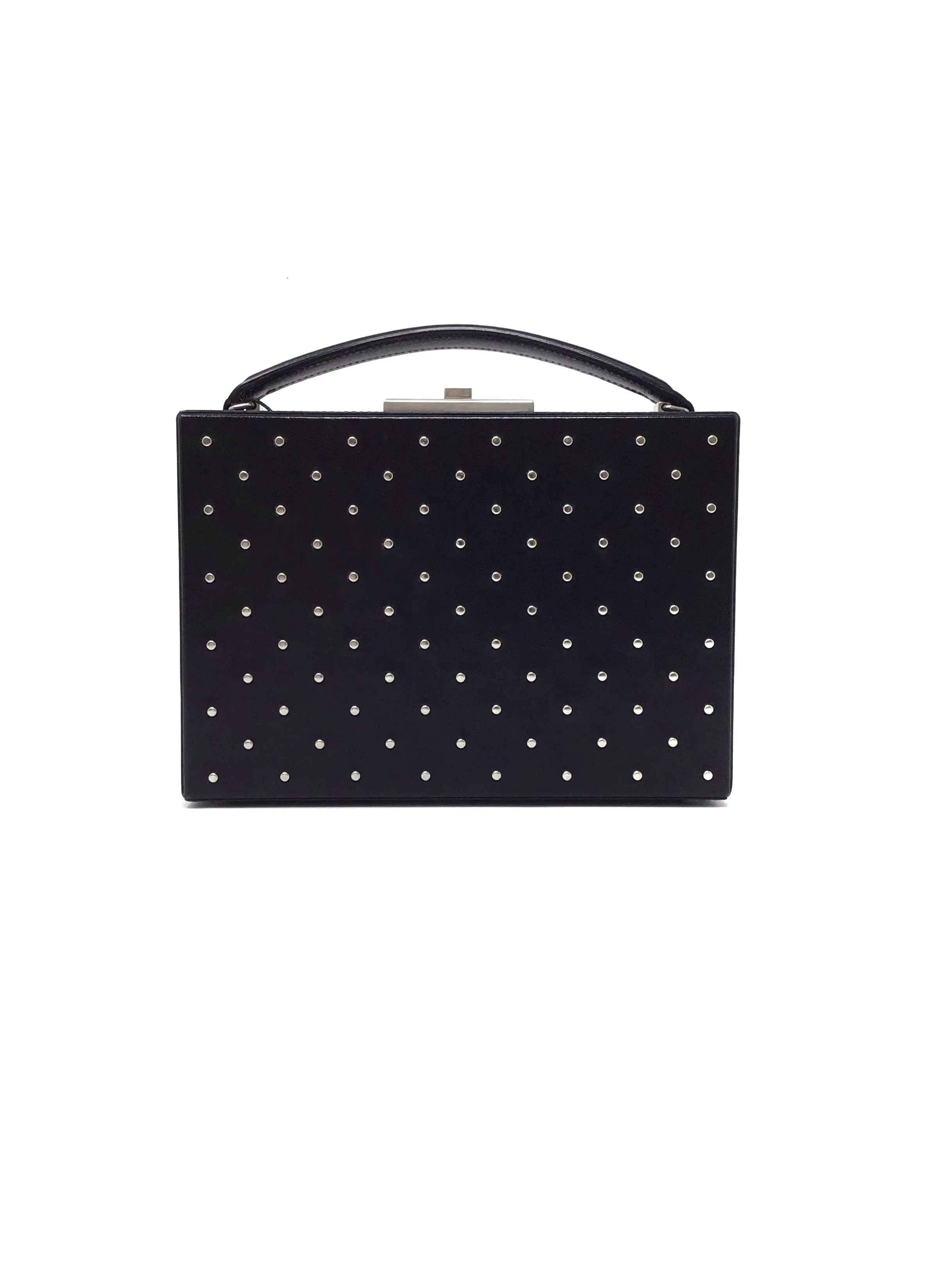 Saint Laurent WDB! 'Nan' Studded Box Top Handle Bag W/Chain
