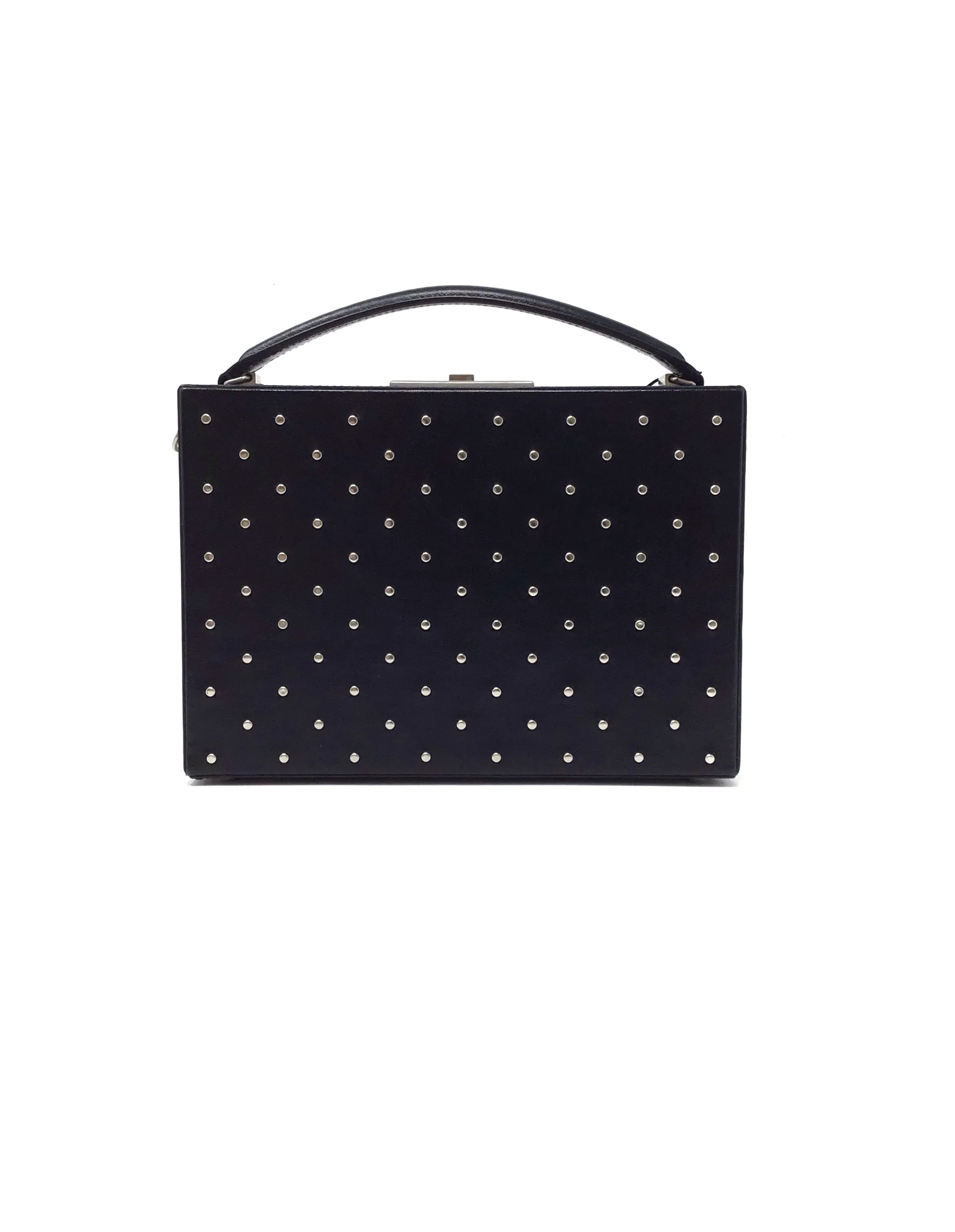 Saint Laurent WDB! 'Nan' Studded Box Top Handle Bag W/Chain