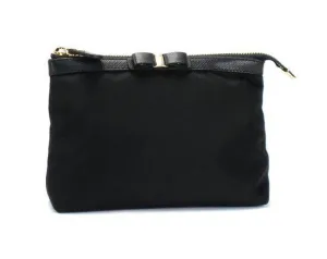 Salvatore Ferragamo Vara Bow Pouch in Black