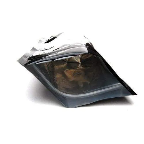 SAMPLE of Mylar Bag Opaque Black 1 Oz - 28 Grams (1 Count SAMPLE)