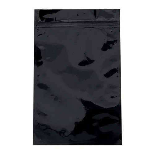 SAMPLE of Mylar Bag Opaque Black 1 Oz - 28 Grams (1 Count SAMPLE)
