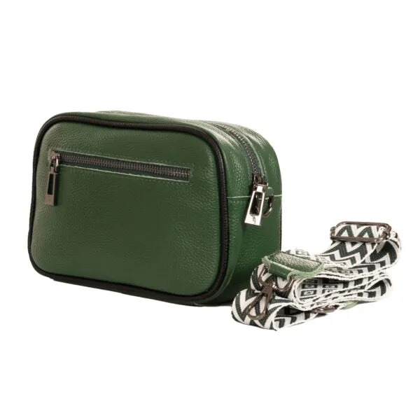 Sassy Duck Iola Cross Body Leather Bag Green