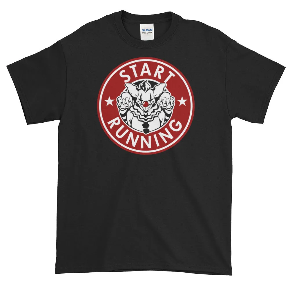 Scary Clown Start Running Halloween Short-Sleeve T-Shirt