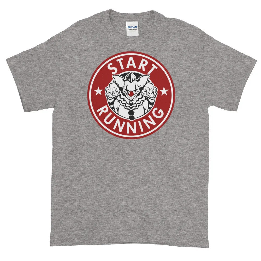 Scary Clown Start Running Halloween Short-Sleeve T-Shirt