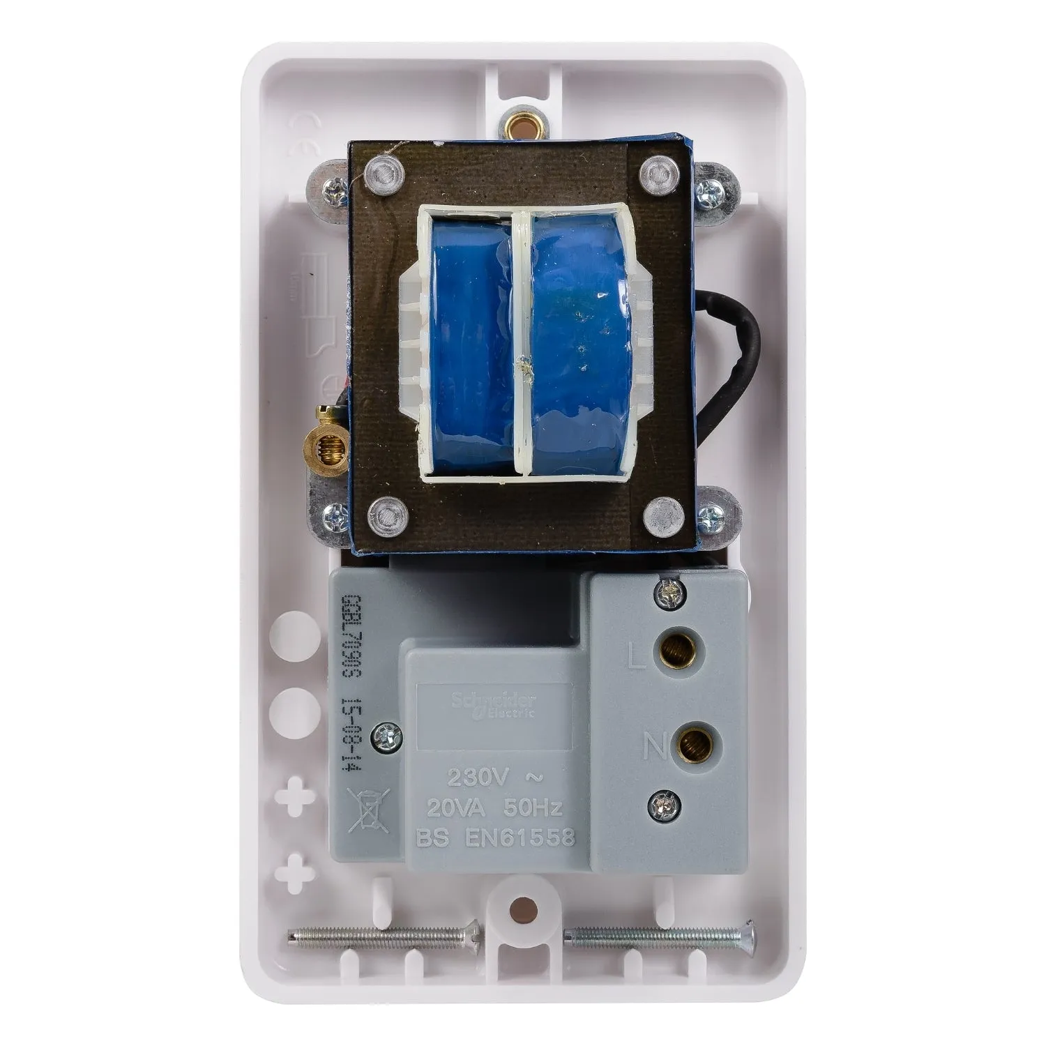 Schneider Electric GGBL7090S Lisse White Moulded 115/230V Dual Voltage Socket