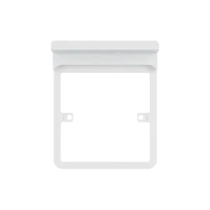 Schneider Electric GGBLSHF1GS Lisse White Moulded 1G Switch Surround Frame with Shelf