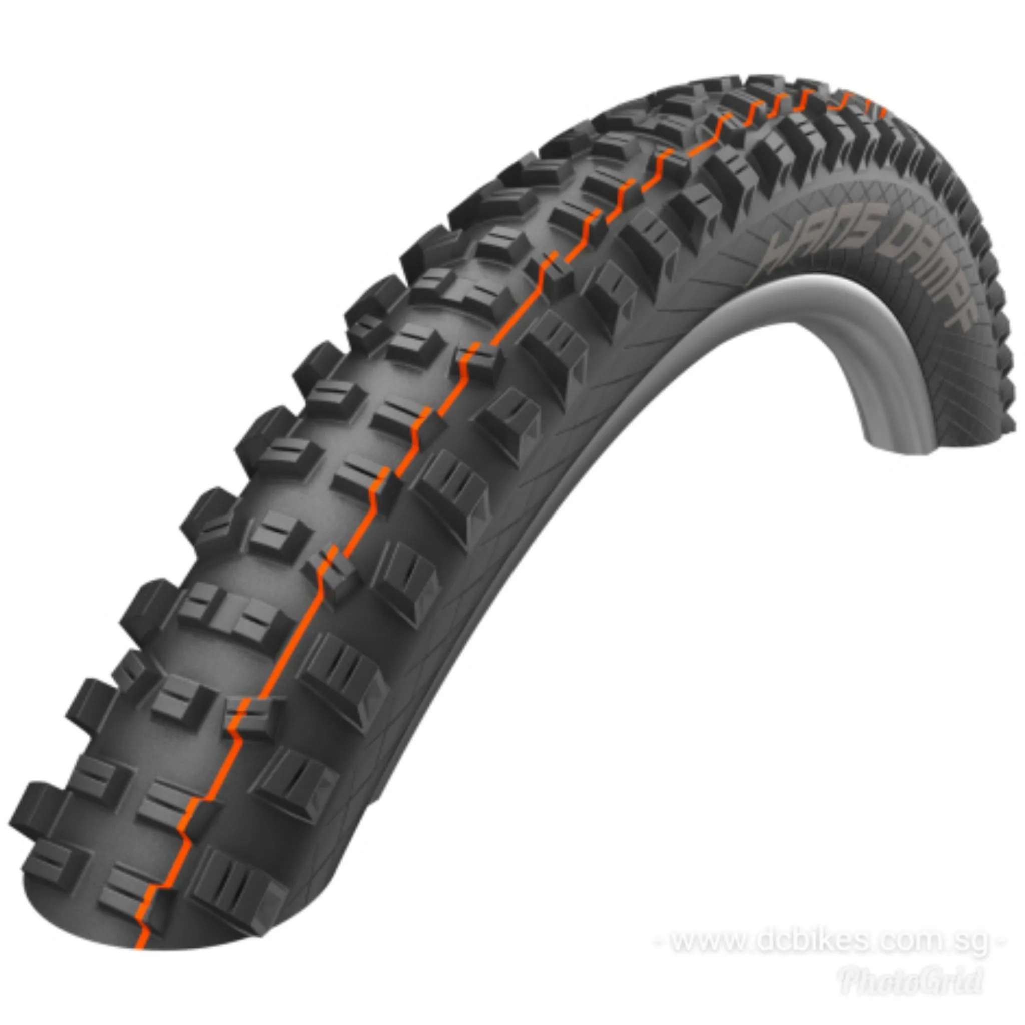 Schwalbe 27.5 X 2.35 Hans Dampf Super Trail Addix Tubeless MTB Folding Tyres (1 Tire) 