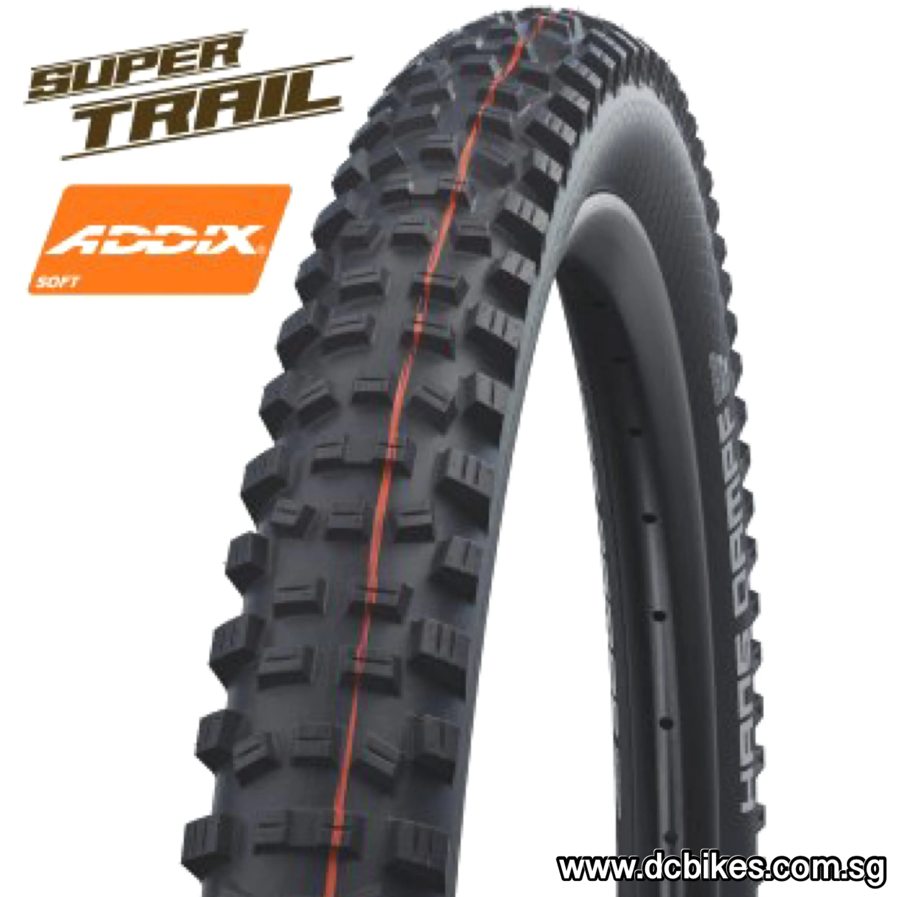 Schwalbe 27.5 X 2.35 Hans Dampf Super Trail Addix Tubeless MTB Folding Tyres (1 Tire) 