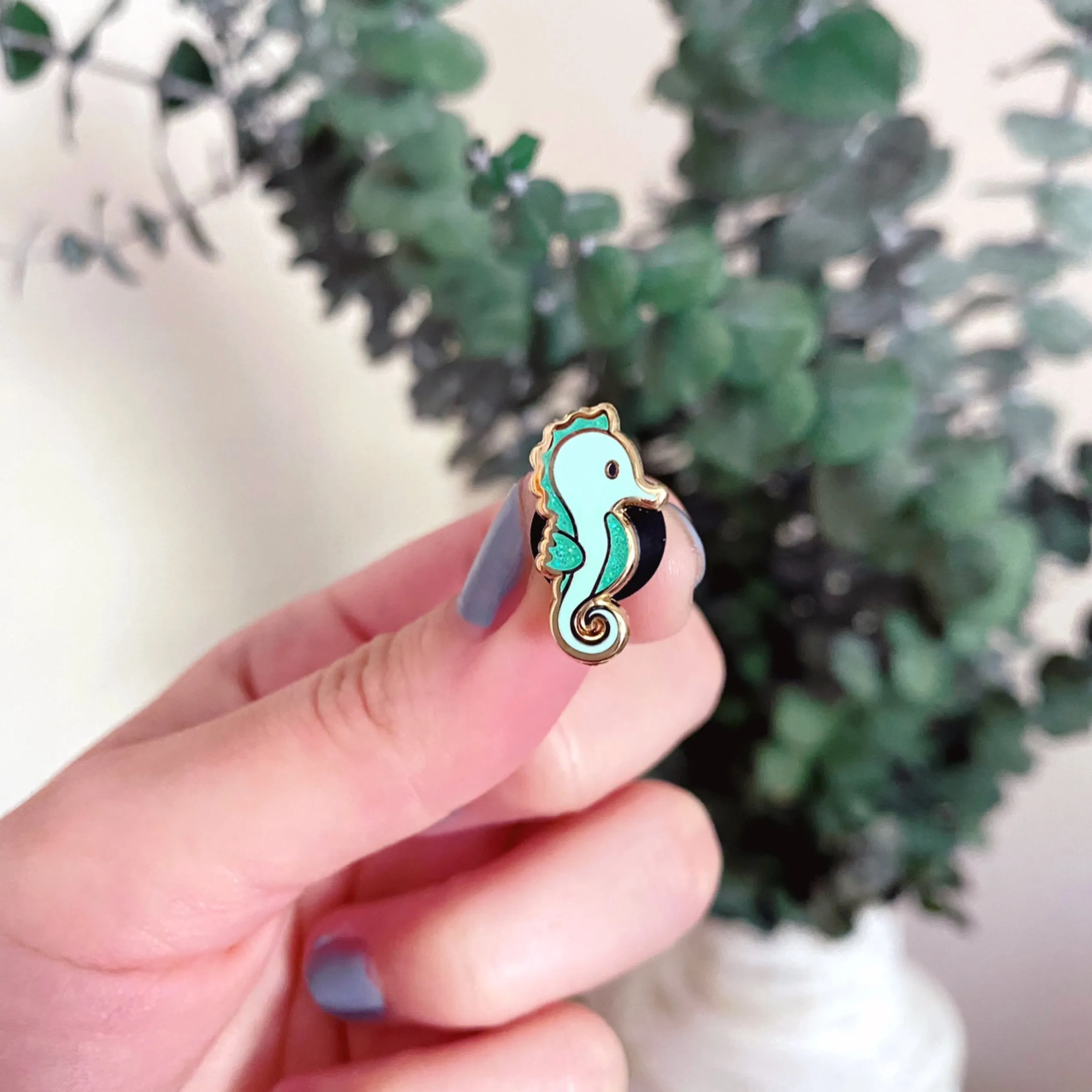 Seahorse Mini Enamel Pin