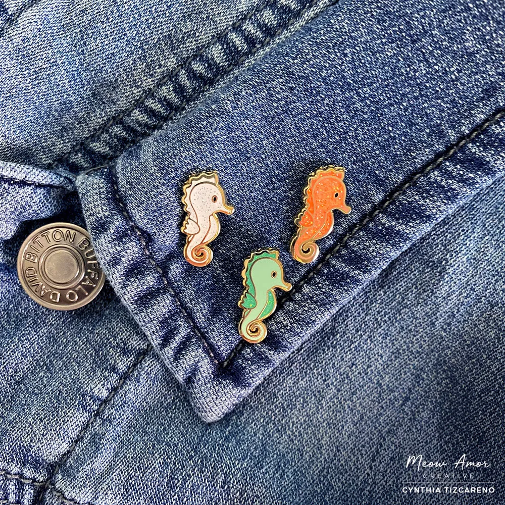Seahorse Mini Enamel Pin