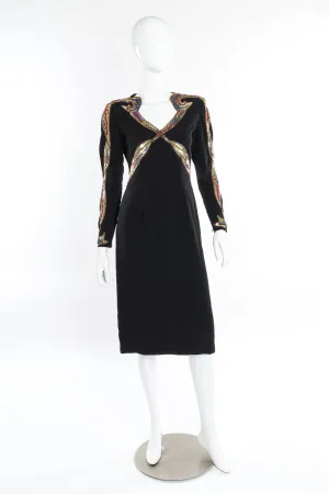 Sequin Beaded Midi Dress
