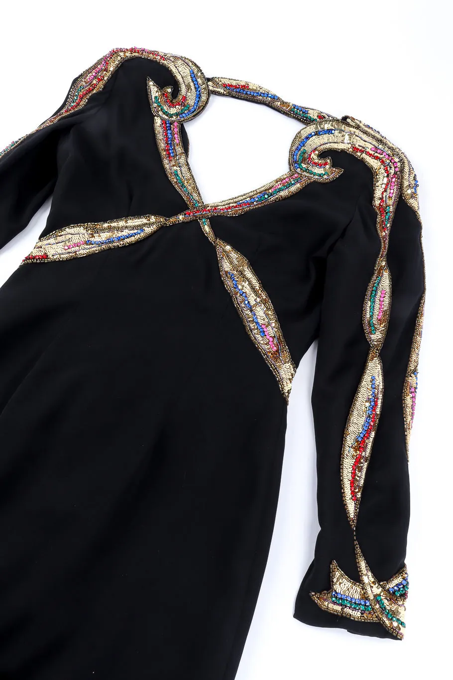 Sequin Beaded Midi Dress